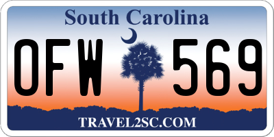 SC license plate OFW569