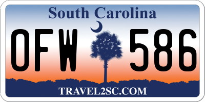SC license plate OFW586