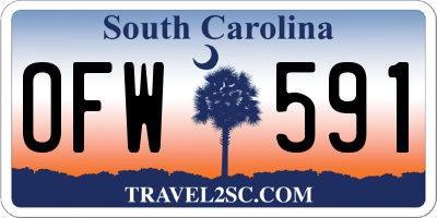 SC license plate OFW591