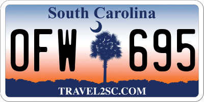 SC license plate OFW695