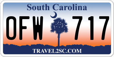 SC license plate OFW717