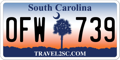 SC license plate OFW739