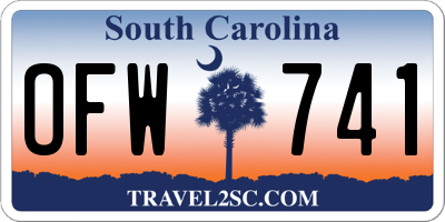 SC license plate OFW741