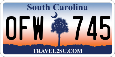 SC license plate OFW745
