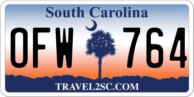 SC license plate OFW764