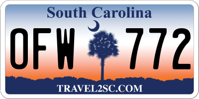 SC license plate OFW772