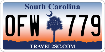 SC license plate OFW779