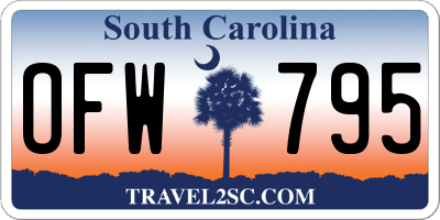 SC license plate OFW795