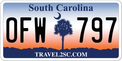 SC license plate OFW797