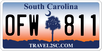 SC license plate OFW811