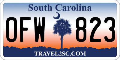 SC license plate OFW823