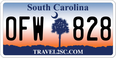 SC license plate OFW828