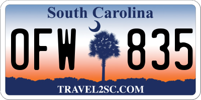 SC license plate OFW835
