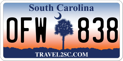 SC license plate OFW838
