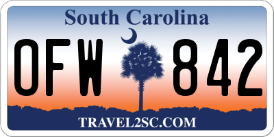 SC license plate OFW842
