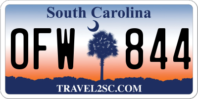SC license plate OFW844