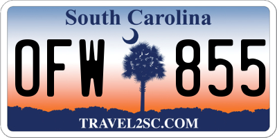 SC license plate OFW855