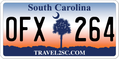 SC license plate OFX264