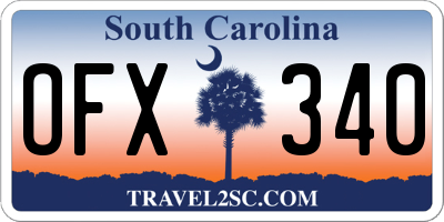 SC license plate OFX340