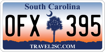 SC license plate OFX395