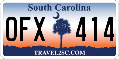 SC license plate OFX414