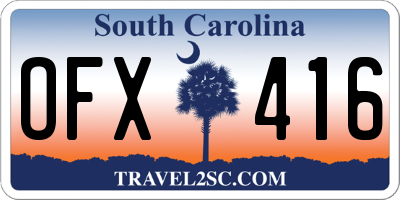 SC license plate OFX416