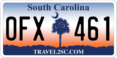 SC license plate OFX461