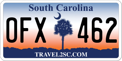 SC license plate OFX462