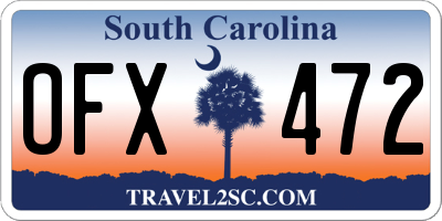 SC license plate OFX472