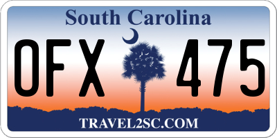 SC license plate OFX475
