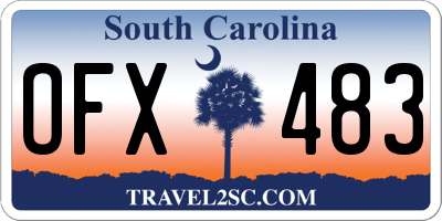 SC license plate OFX483