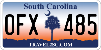 SC license plate OFX485