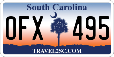 SC license plate OFX495