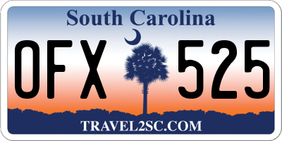 SC license plate OFX525