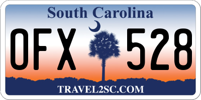 SC license plate OFX528