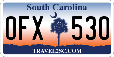 SC license plate OFX530