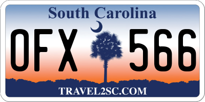 SC license plate OFX566
