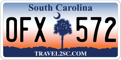 SC license plate OFX572