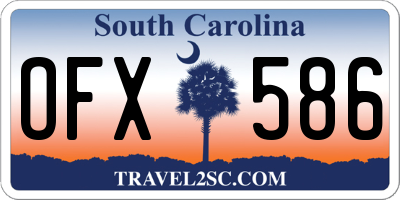 SC license plate OFX586
