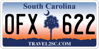 SC license plate OFX622
