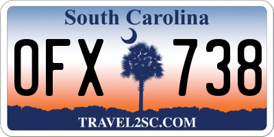 SC license plate OFX738