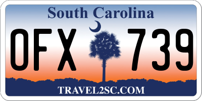 SC license plate OFX739