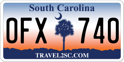 SC license plate OFX740
