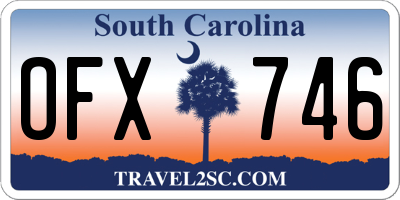 SC license plate OFX746