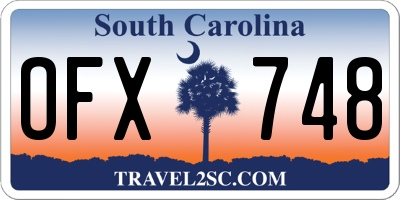 SC license plate OFX748