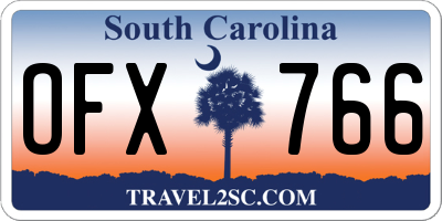 SC license plate OFX766