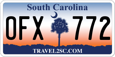 SC license plate OFX772