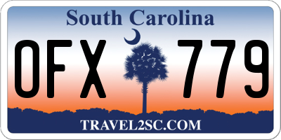 SC license plate OFX779