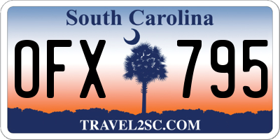 SC license plate OFX795