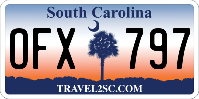 SC license plate OFX797